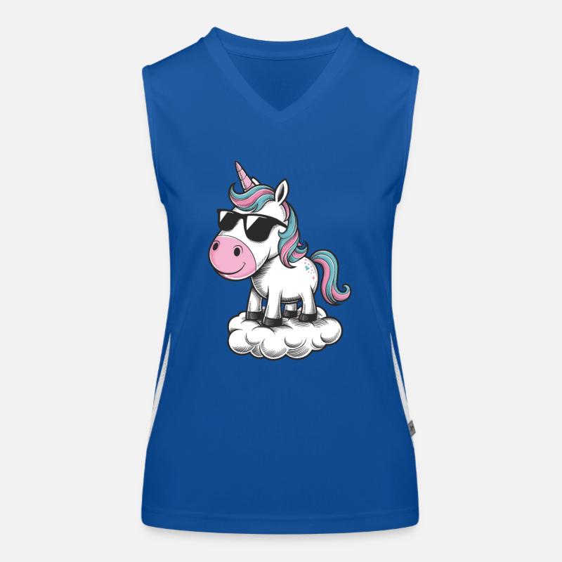 colles Einhorn Funktionelles Kontrast-Tank Top für Frauen