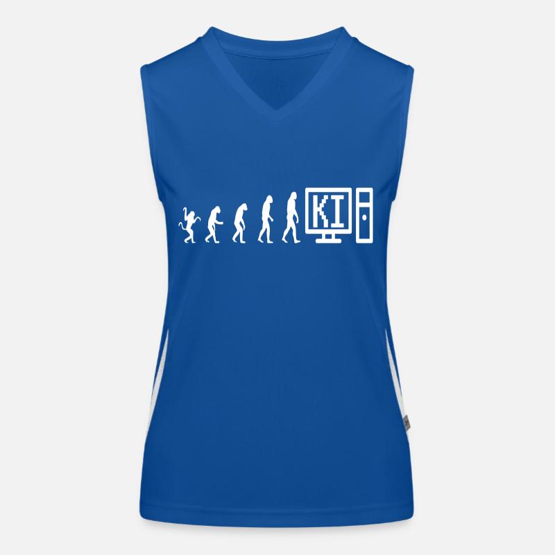 Informatik Computer Evolution Gaming Funktionelles Kontrast-Tank Top für Frauen