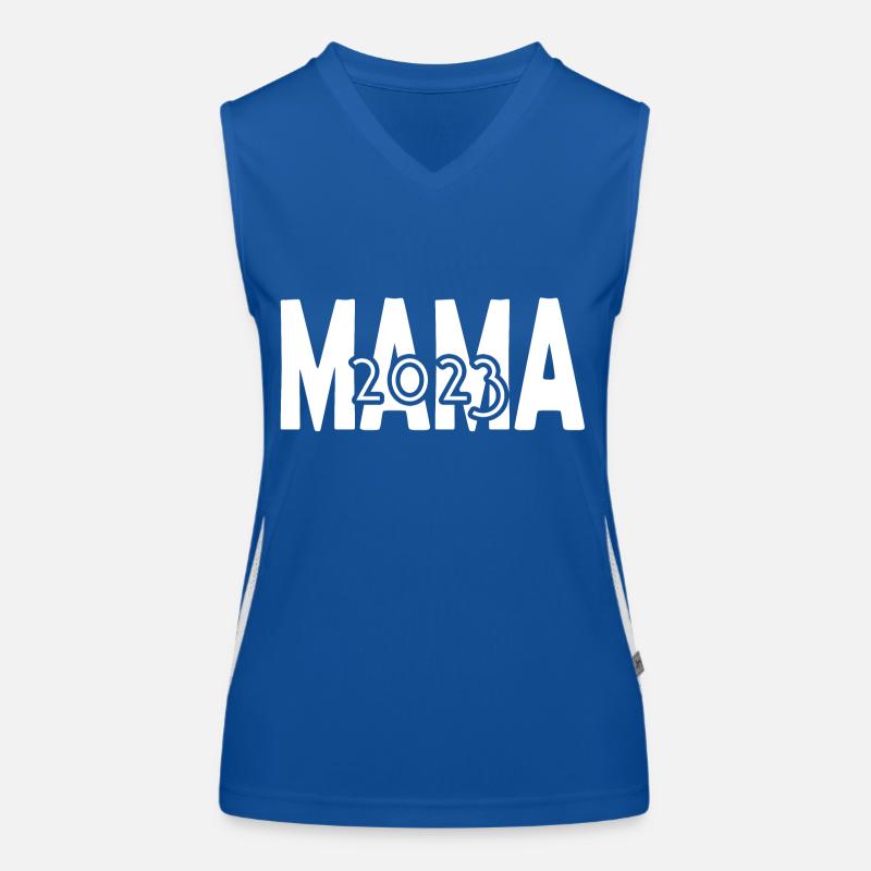 Mama 2023, Mutter werden, Eltern, Schwangerschaft Funktionelles Kontrast-Tank Top für Frauen