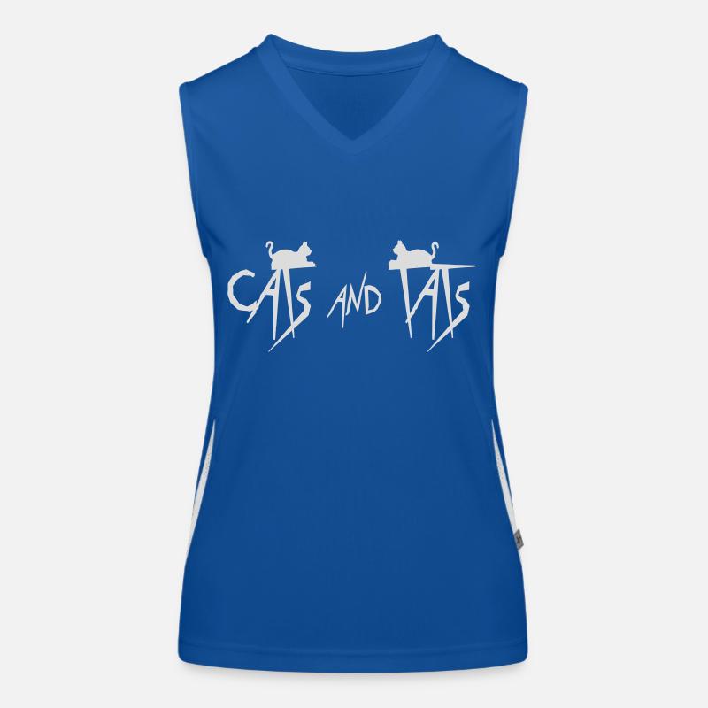 Citation de chats et de tats Débardeur respirant contrasté Femme