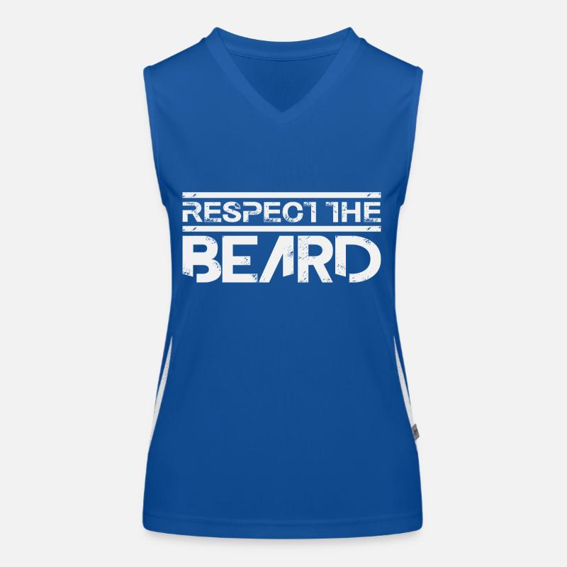 Respect the Beard Women's Functional Contrast Tank Top
