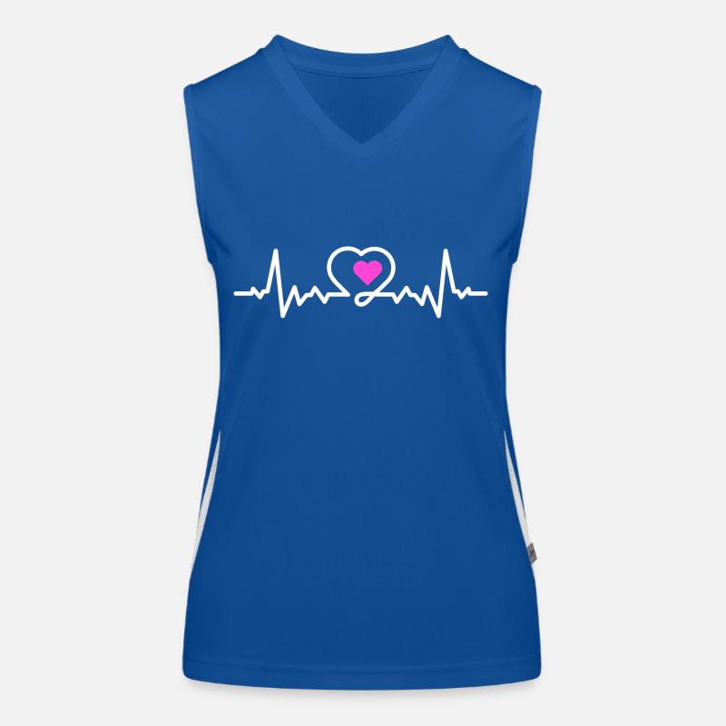 Fréquence cardiaque d’amour Débardeur respirant contrasté Femme