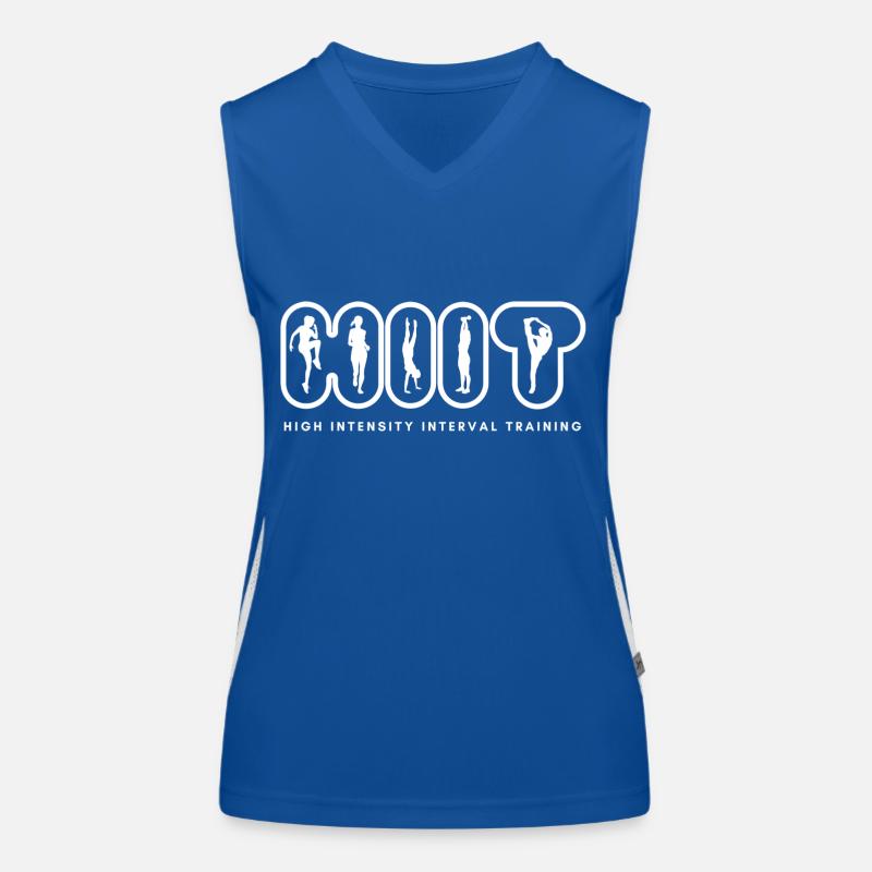 HIIT High Intensity Interval Training Figuren Funktionelles Kontrast-Tank Top für Frauen
