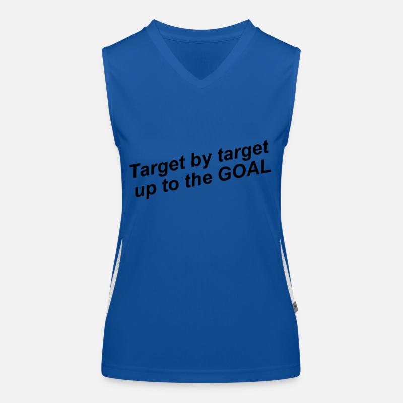 Ziele Lebensziele Willensstärke Mindset Funktionelles Kontrast-Tank Top für Frauen