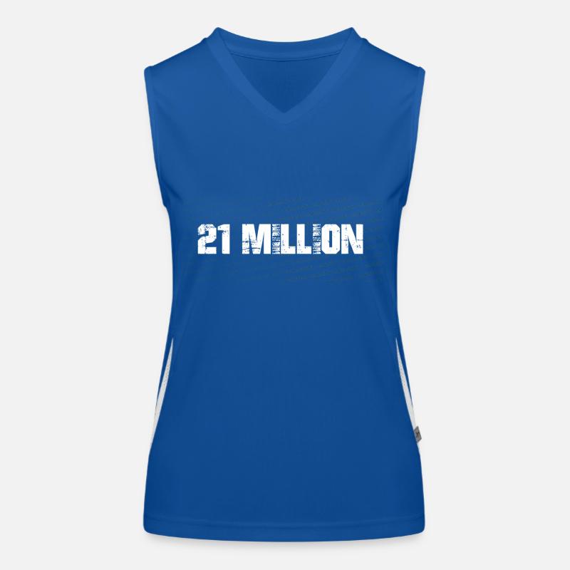 21 Million Bitcoin Orange Pill Women's Functional Contrast Tank Top