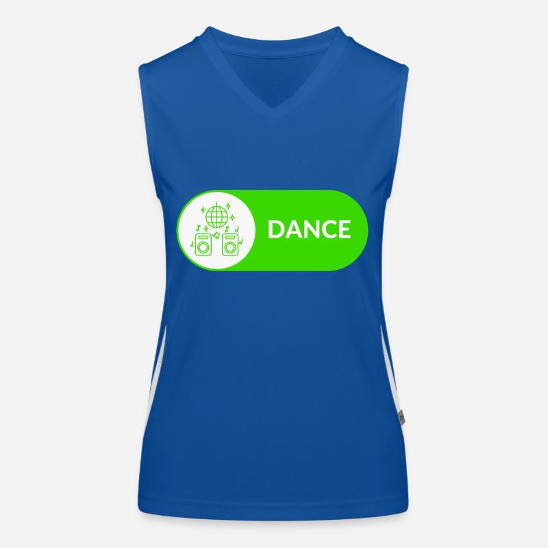 Bouton Danse Débardeur respirant contrasté Femme