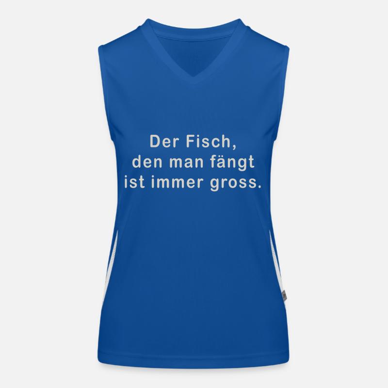 Der Fisch Funktionelles Kontrast-Tank Top für Frauen