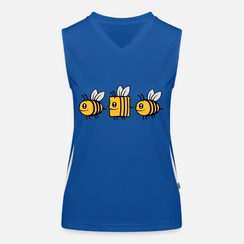 bee different comic bee Women's Functional Contrast Tank Top
