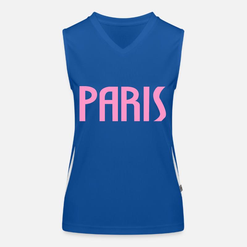 paris3111 Débardeur respirant contrasté Femme