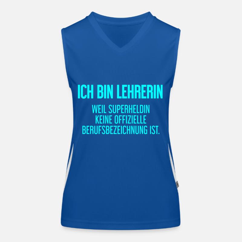 Lehrerin - Mein offizieller Superhelden-Beruf! Funktionelles Kontrast-Tank Top für Frauen