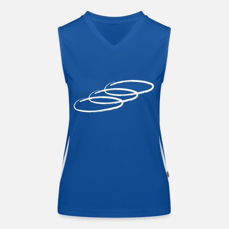 Rings Funktionelles Kontrast-Tank Top für Frauen