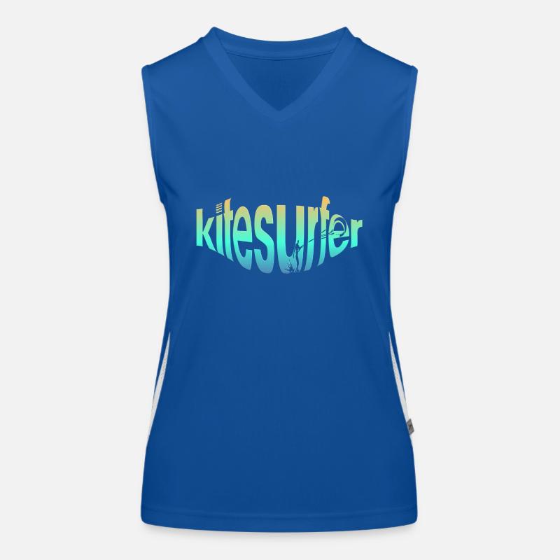 Kitesurfeur par écrit Débardeur respirant contrasté Femme