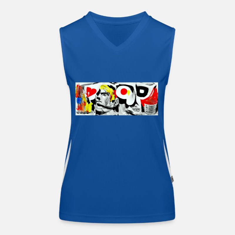 POP 80 ans de style - un must have Débardeur respirant contrasté Femme