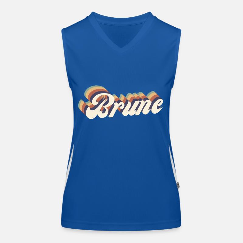Brune vintage Débardeur respirant contrasté Femme