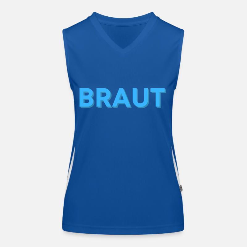 Braut Funktionelles Kontrast-Tank Top für Frauen