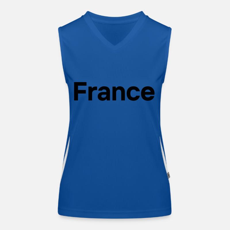 Frankreich Funktionelles Kontrast-Tank Top für Frauen