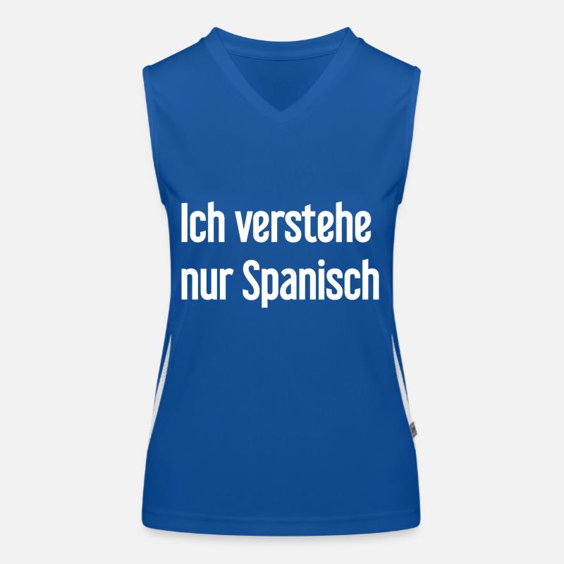 I only understand Spanish Women's Functional Contrast Tank Top