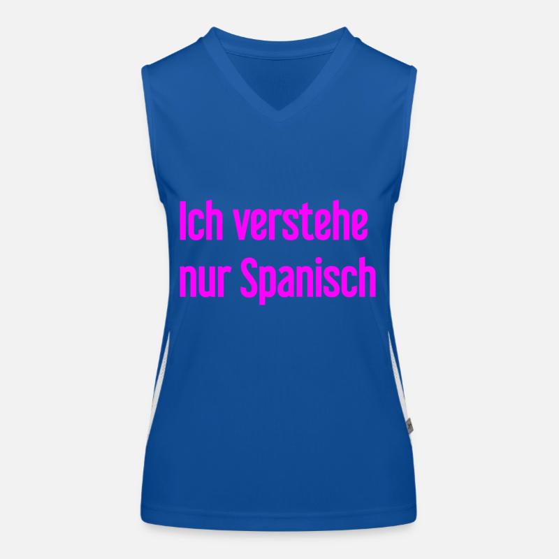 Ich verstehe nur Spanisch Funktionelles Kontrast-Tank Top für Frauen
