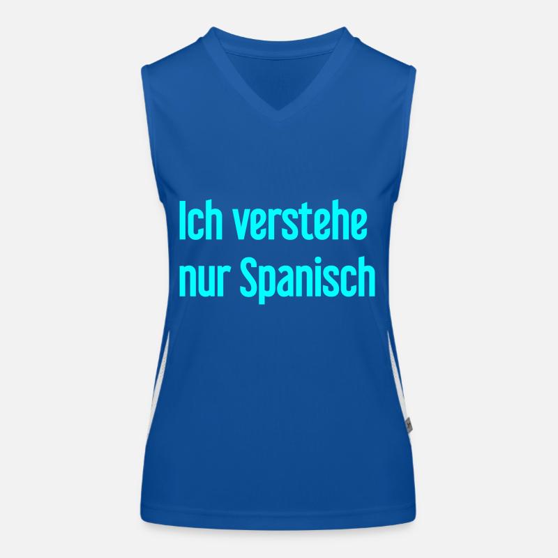 Ich verstehe nur Spanisch Funktionelles Kontrast-Tank Top für Frauen