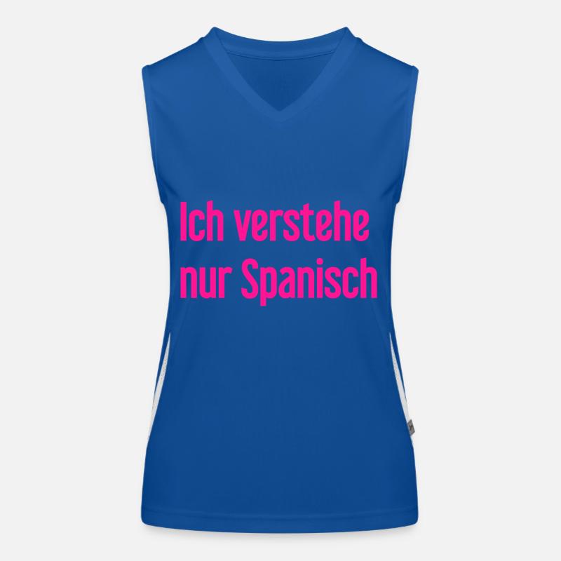 Ich verstehe nur Spanisch Funktionelles Kontrast-Tank Top für Frauen