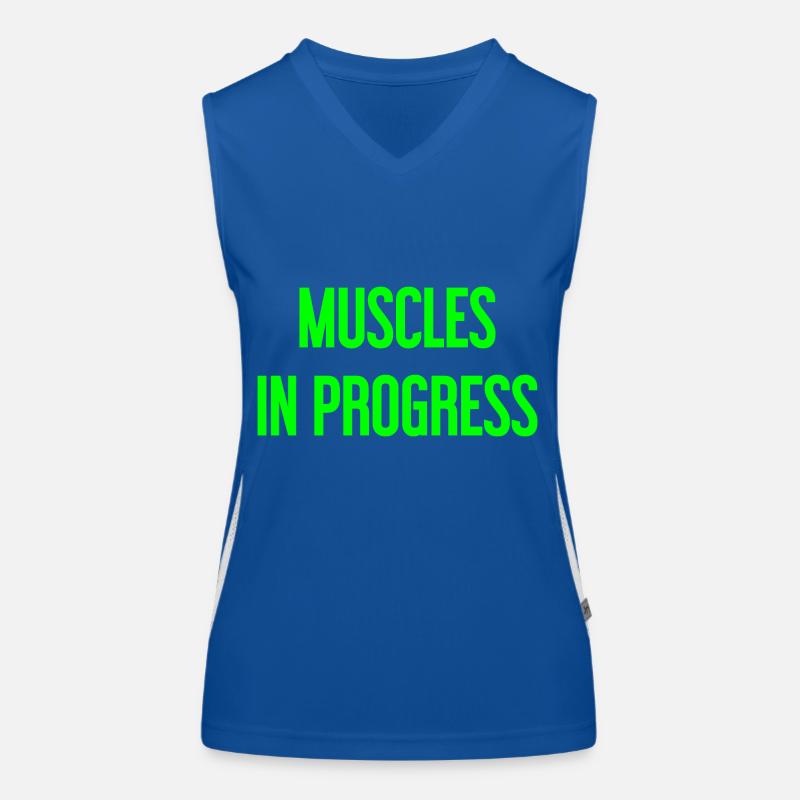 Muscles en progression Débardeur respirant contrasté Femme