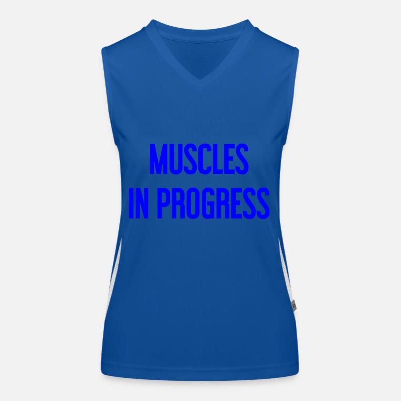 Muscles en progression Débardeur respirant contrasté Femme