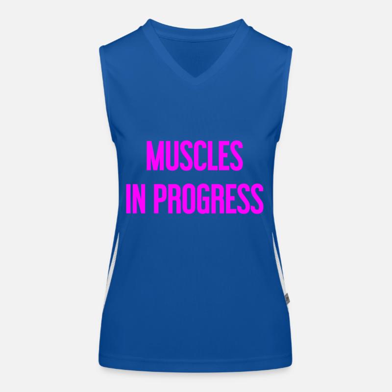 Muscles en progression Débardeur respirant contrasté Femme