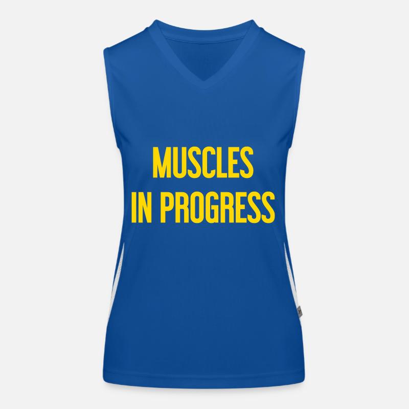 Muscles en progression Débardeur respirant contrasté Femme