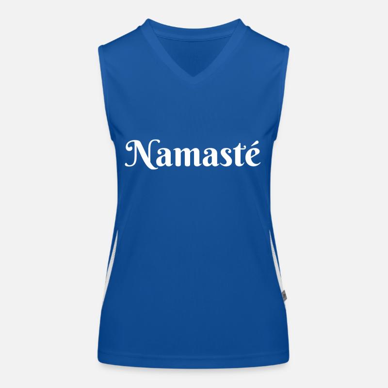 Namaste weiß Funktionelles Kontrast-Tank Top für Frauen