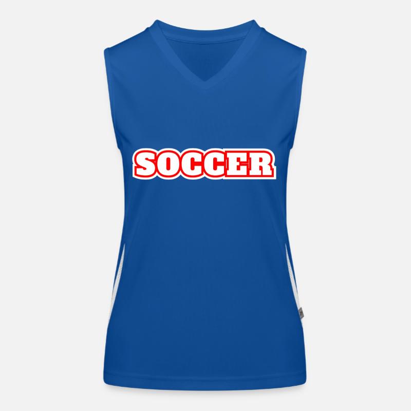 Fußball Soccer Funktionelles Kontrast-Tank Top für Frauen