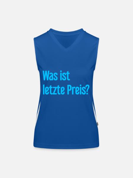 What is last price? - Women's Functional Contrast Tank Top - royal/white - Front