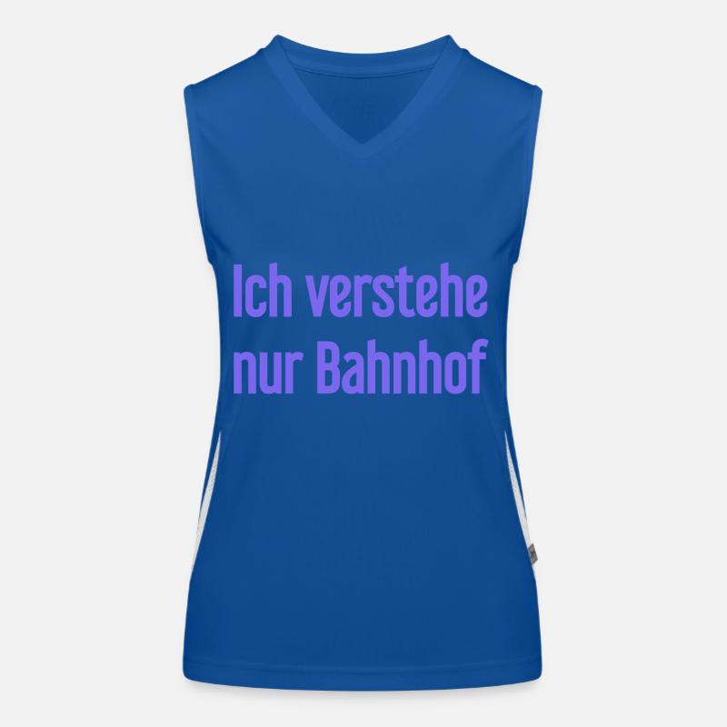 Ich verstehe nur Bahnhof Funktionelles Kontrast-Tank Top für Frauen