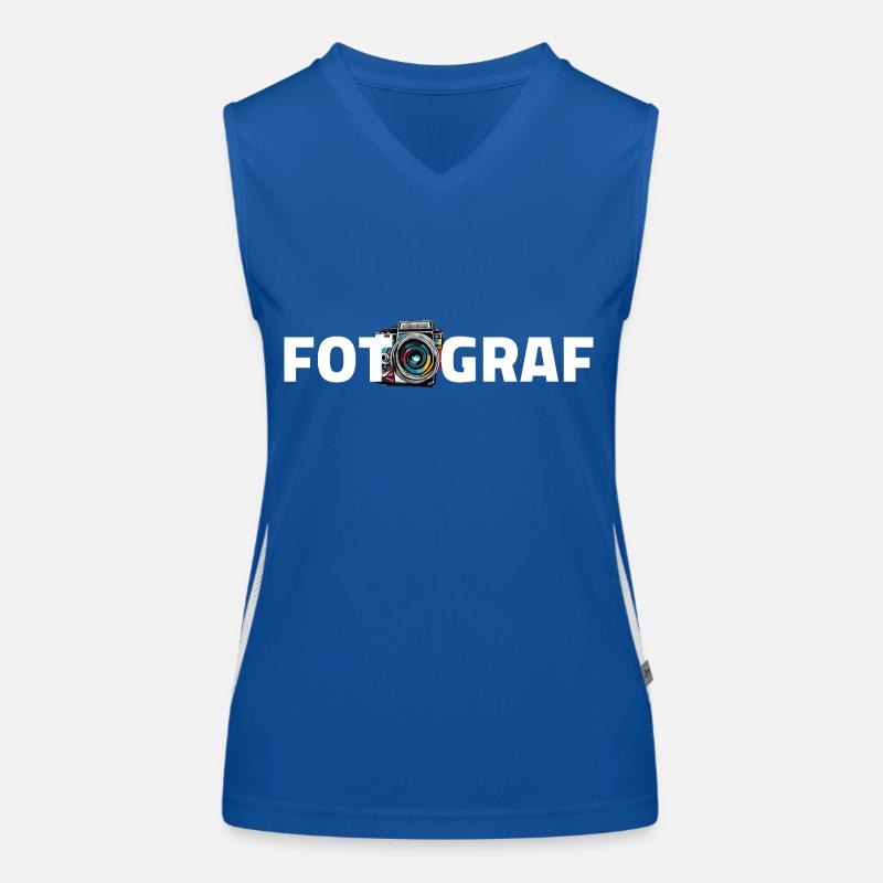 Fotograf Spiegelreflexkamera Funktionelles Kontrast-Tank Top für Frauen