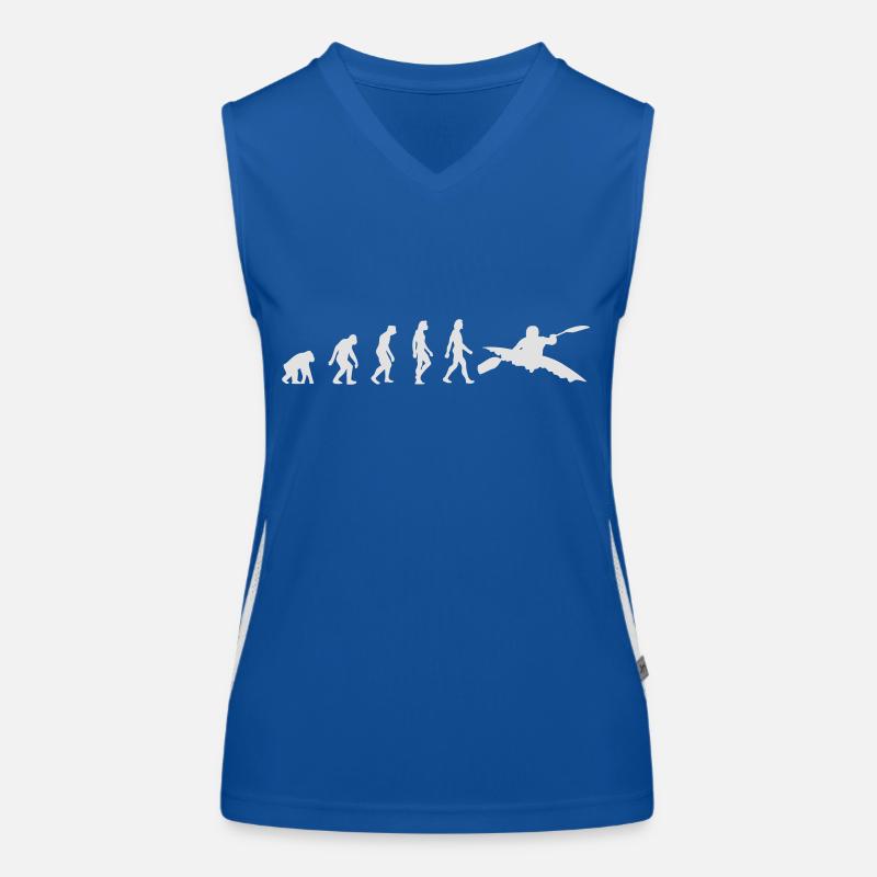 Die Evolution des Kayaking Funktionelles Kontrast-Tank Top für Frauen
