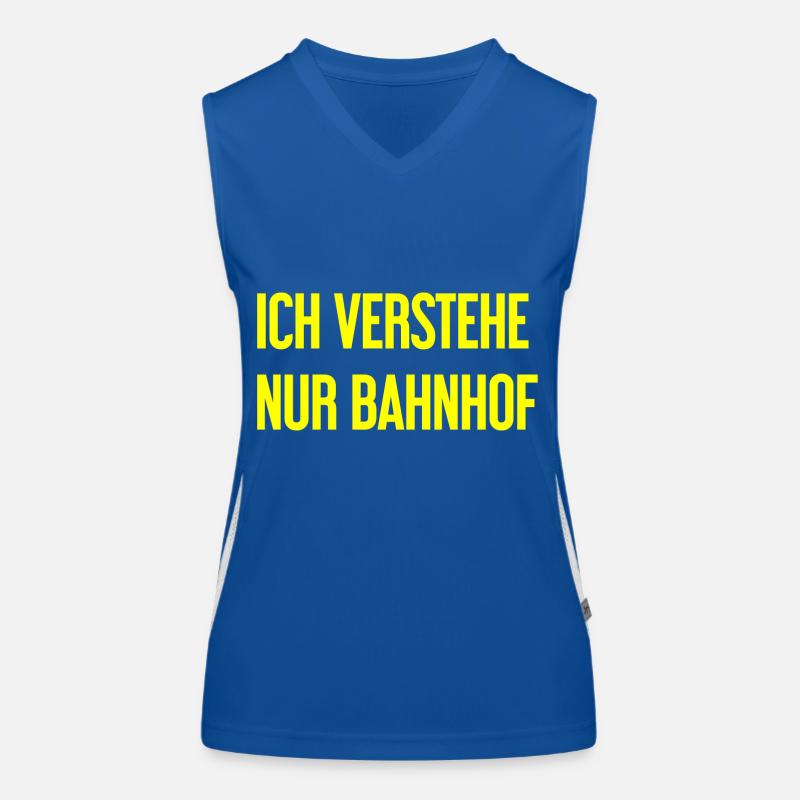 I only understand train station Women's Functional Contrast Tank Top