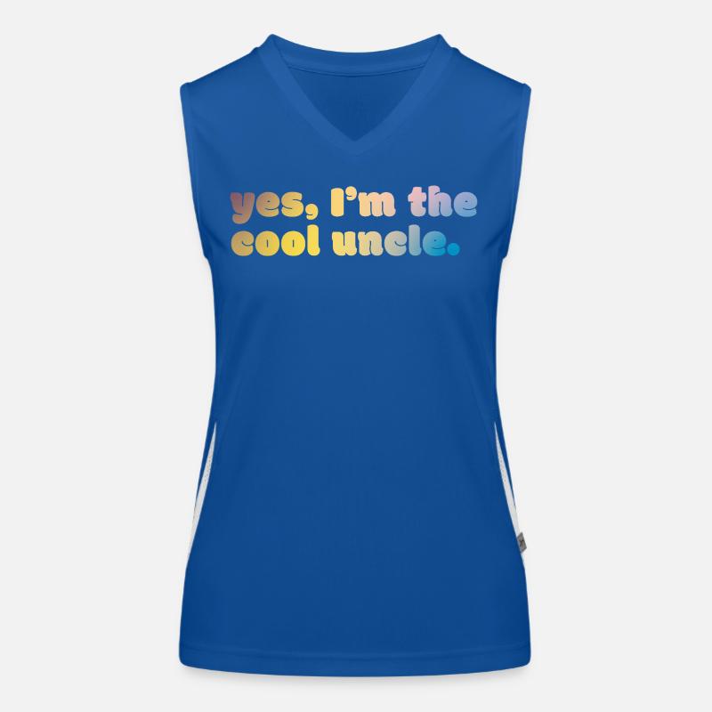 Cool Uncle Statement Funktionelles Kontrast-Tank Top für Frauen