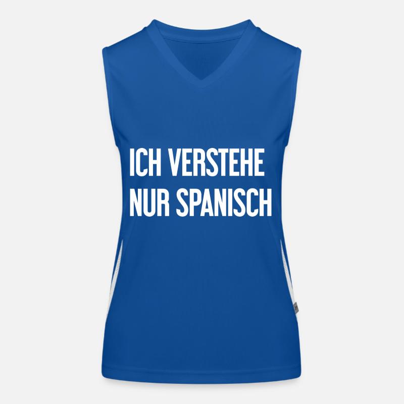 Ich verstehe nur Spanisch Funktionelles Kontrast-Tank Top für Frauen