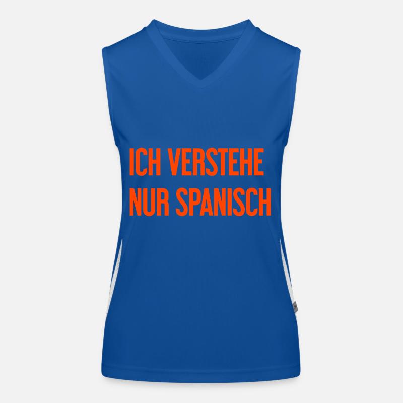 Ich verstehe nur Spanisch Funktionelles Kontrast-Tank Top für Frauen
