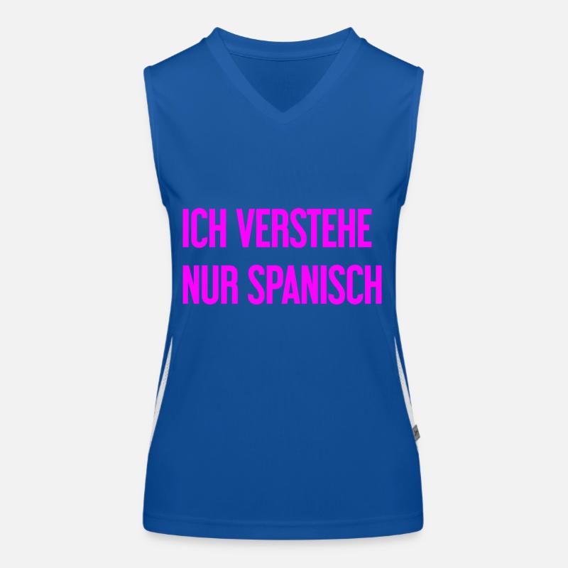 I only understand Spanish Women's Functional Contrast Tank Top