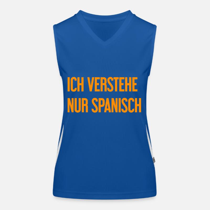 Ich verstehe nur Spanisch Funktionelles Kontrast-Tank Top für Frauen
