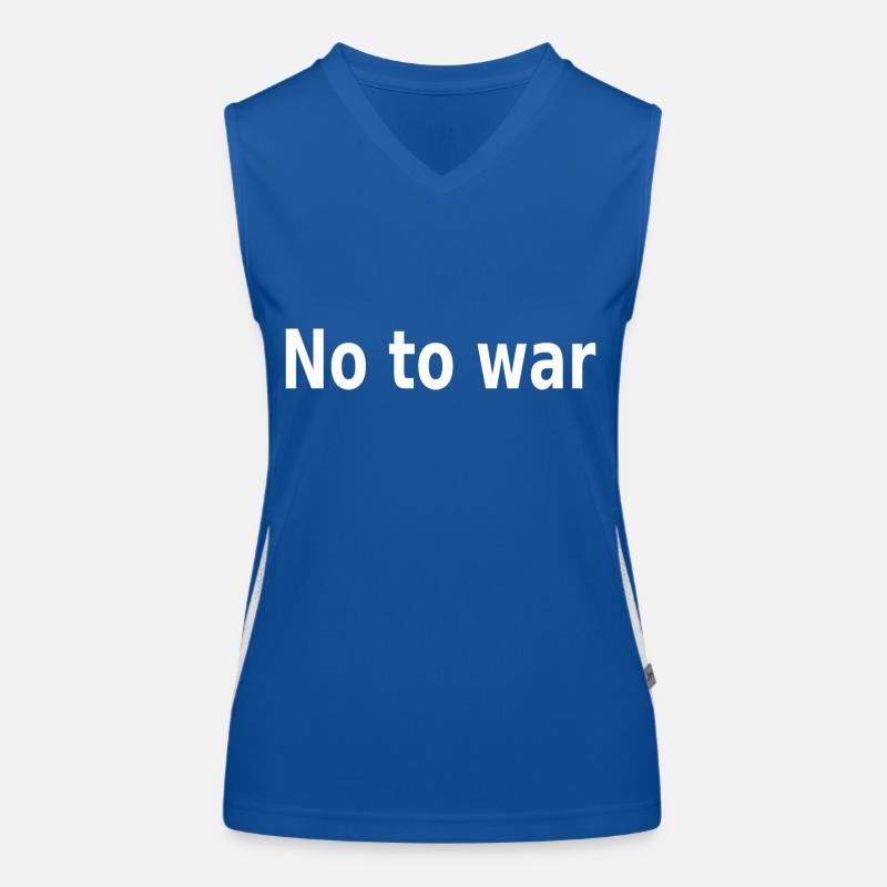 No to war/No to war Women's Functional Contrast Tank Top