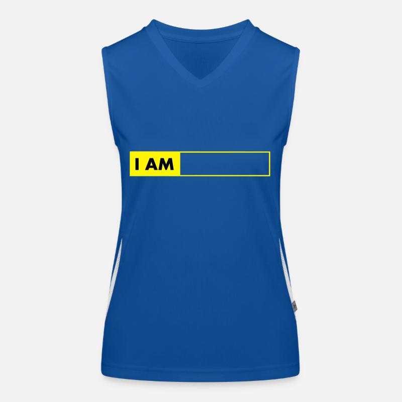 i_am__vec_2 de Funktionelles Kontrast-Tank Top für Frauen