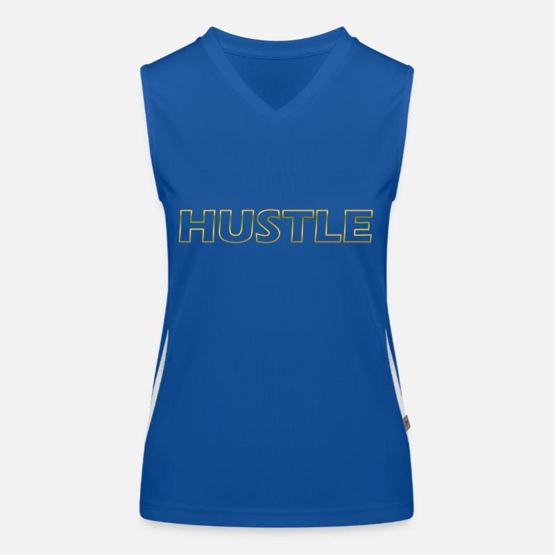 Hustle Umrandung Funktionelles Kontrast-Tank Top für Frauen