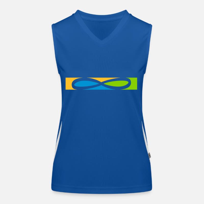 Icône Stripe Infinity Débardeur respirant contrasté Femme
