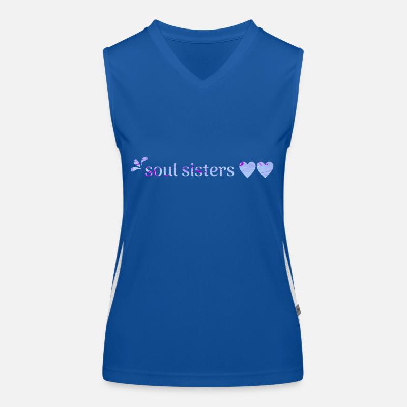 friends - Women's Functional Contrast Tank Top - royal/white