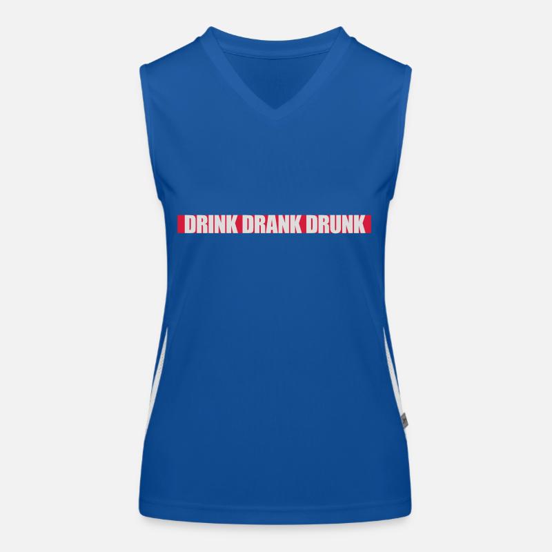 boire bu ivre citation Débardeur respirant contrasté Femme