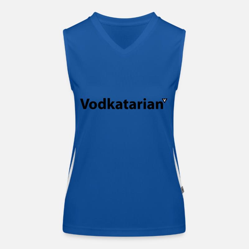 Vodkatarian - All about the Vodka Train #Vodka Funktionelles Kontrast-Tank Top für Frauen