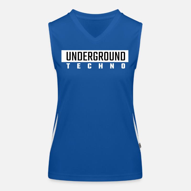 Underground Techno Débardeur respirant contrasté Femme
