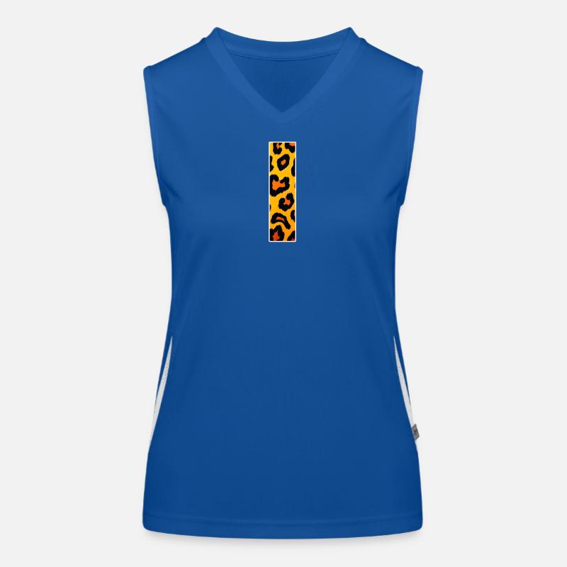 Motif de brillance léopard Débardeur respirant contrasté Femme