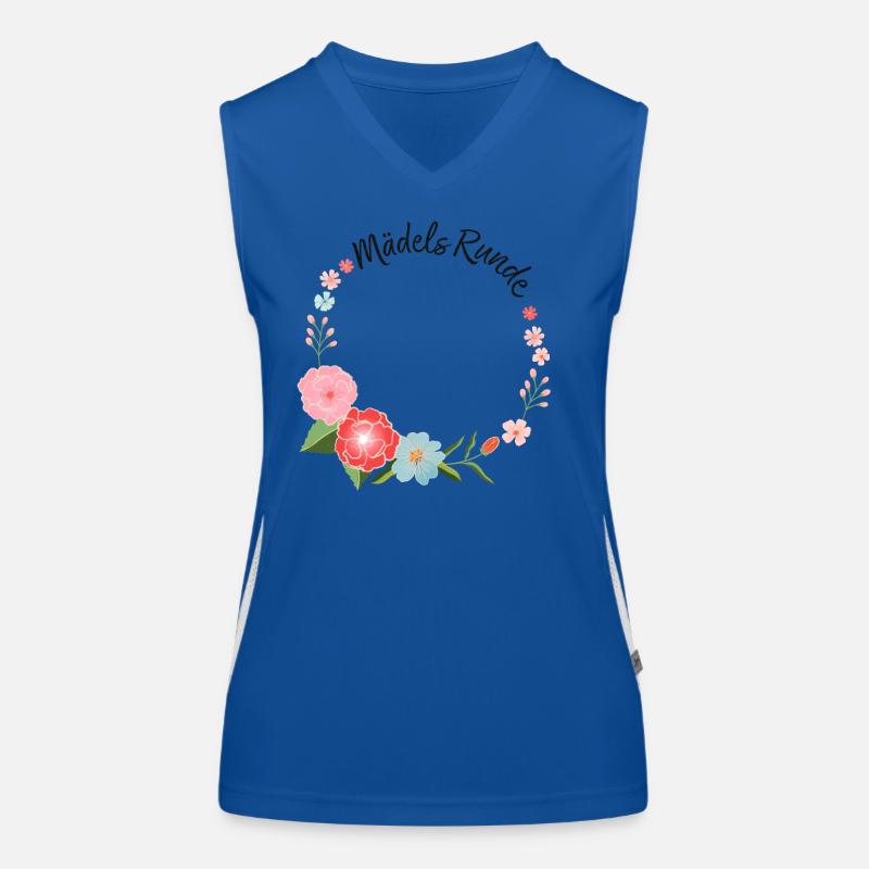 Mädels-Runde Funktionelles Kontrast-Tank Top für Frauen
